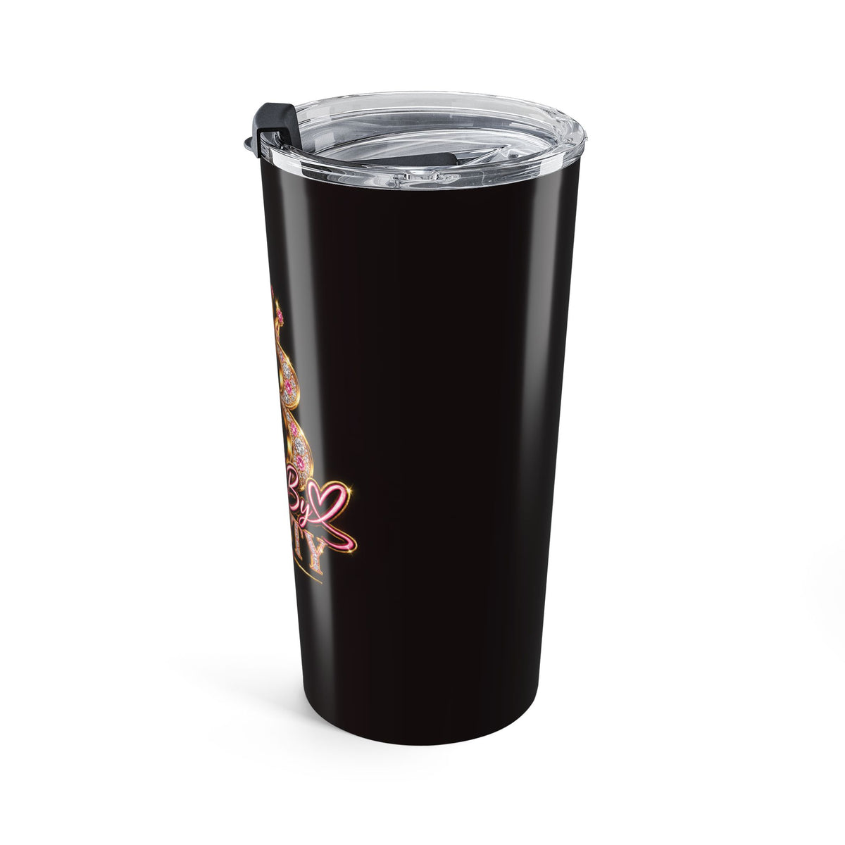 20oz Stamped By Beauty Tumbler — Solid Black Crown