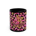 Stamped By Beauty Pink Leopard Mug — Crown Logo