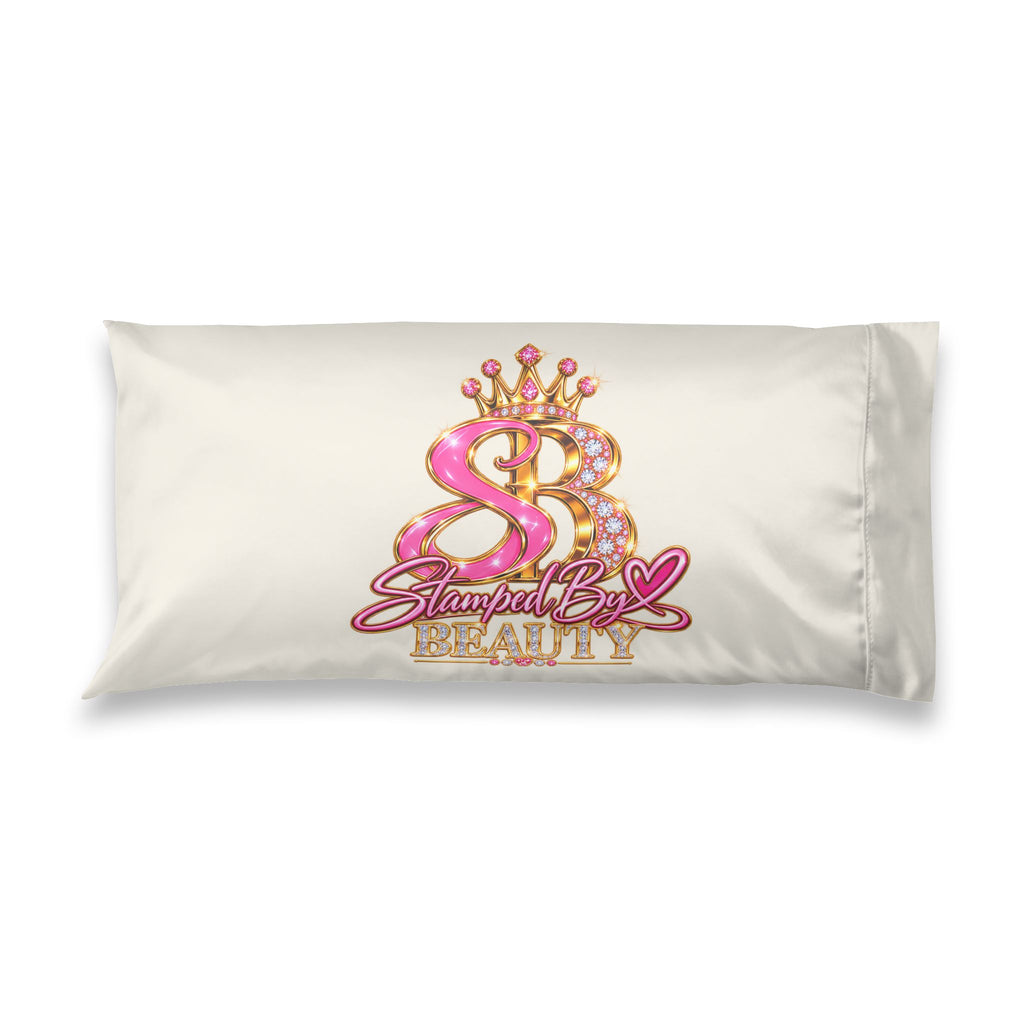 Stamped By Beauty Satin Pillowcase — Ivory Jeweled