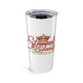 20oz Stamped By Beauty Tumbler — White Script Crown