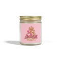 Stamped By Beauty Coconut Apricot Candle — Pink Monogram Label