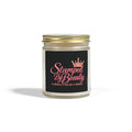 Stamped By Beauty Coconut Apricot Candle — Black Script Label