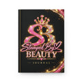 Stamped By Beauty Hardcover Journal — Black Jeweled Monogram