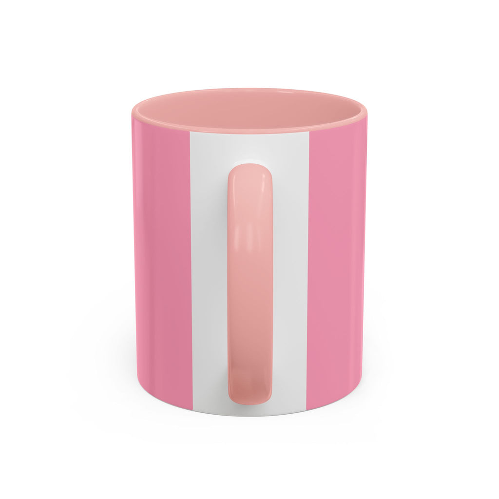 Stamped By Beauty Pink Accent Mug — Crown Script
