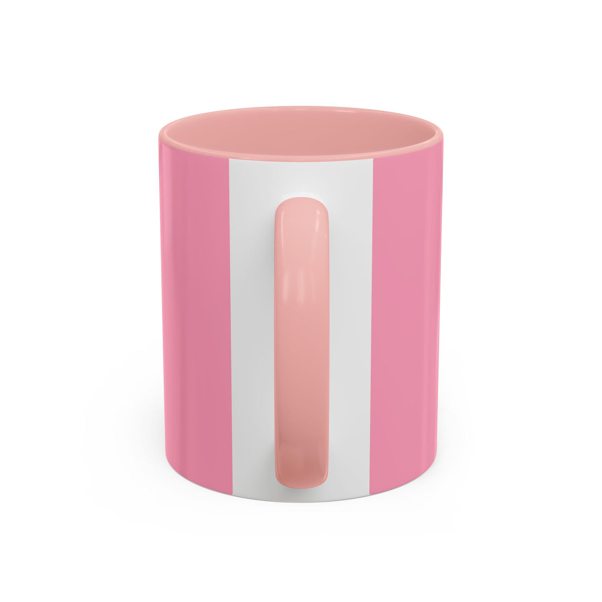 Stamped By Beauty Pink Accent Mug — Crown Script