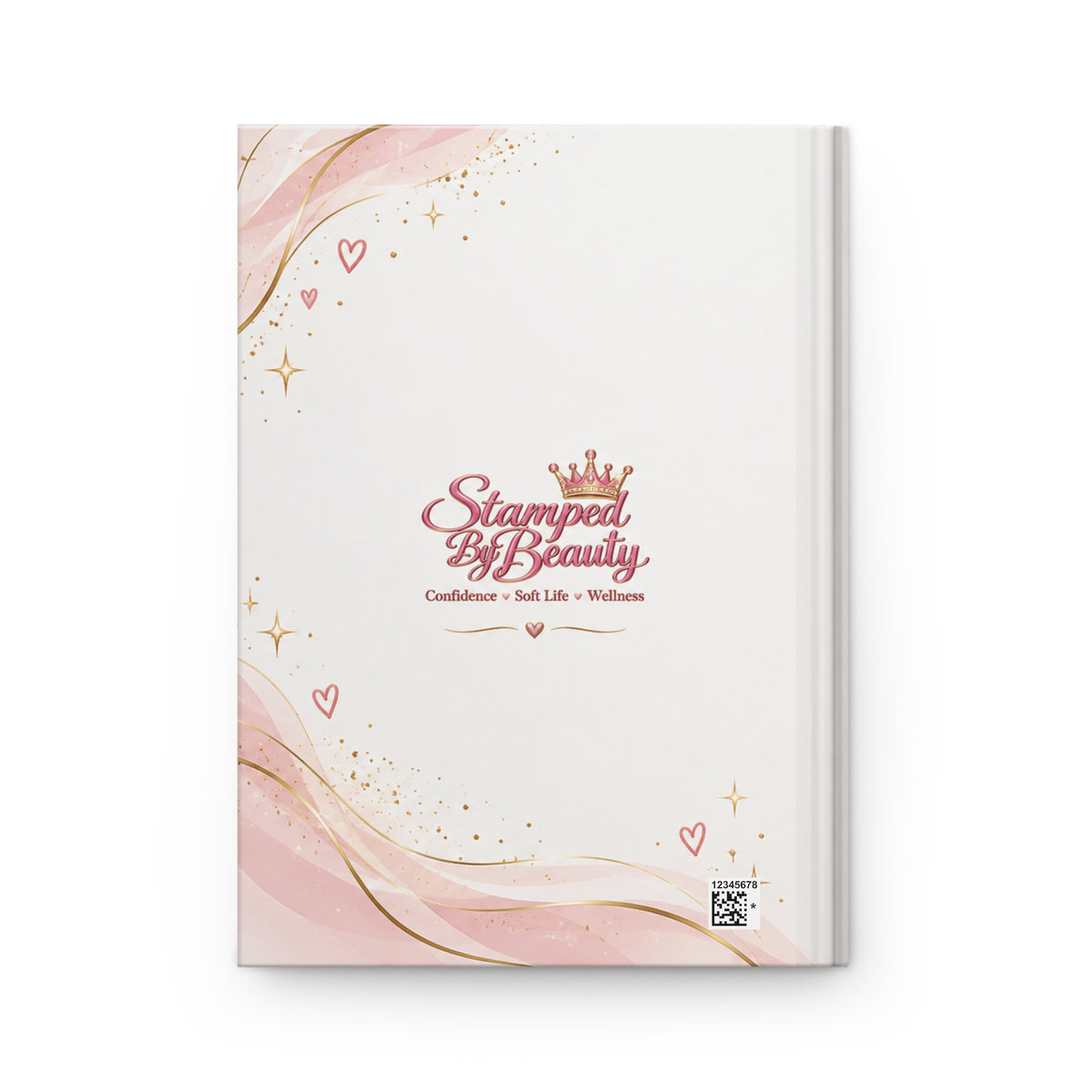 Stamped By Beauty Hardcover Journal — Ivory White Crown