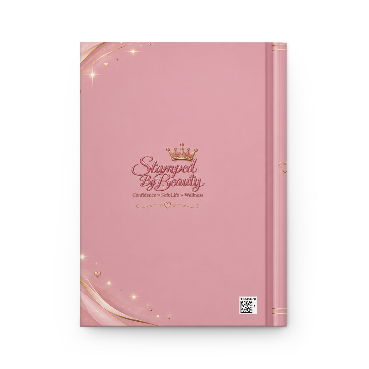 Stamped By Beauty Hardcover Journal — Blush Pink Crown
