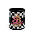 Stamped By Beauty Black Checkerboard Mug (11oz, 15oz)