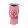 20oz Stamped By Beauty Tumbler — Solid Pink Crown