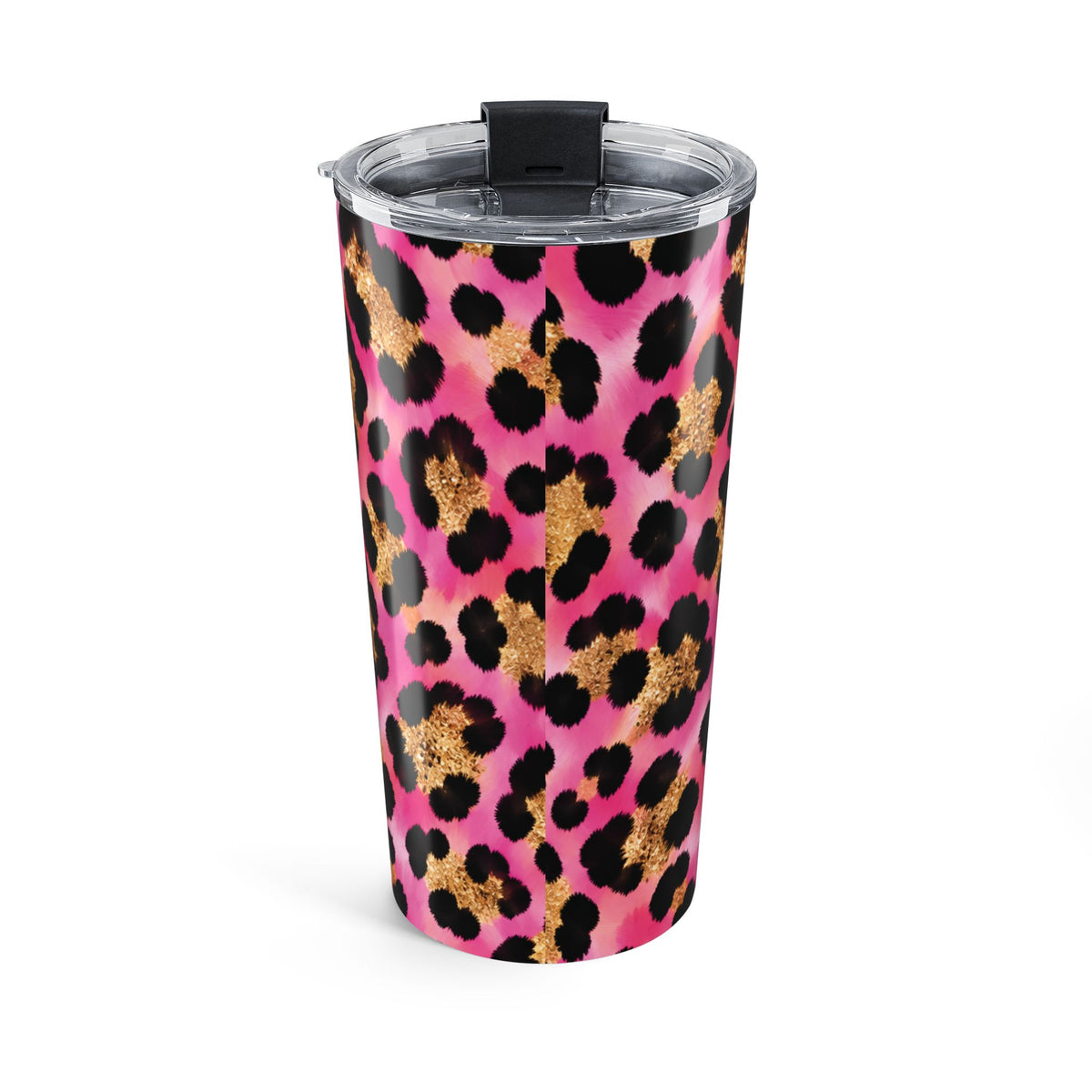 20oz Stamped By Beauty Tumbler — Pink Leopard Crown