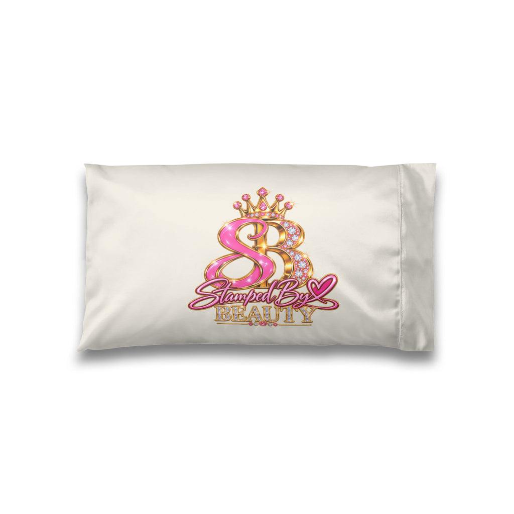 Stamped By Beauty Satin Pillowcase — Ivory Jeweled