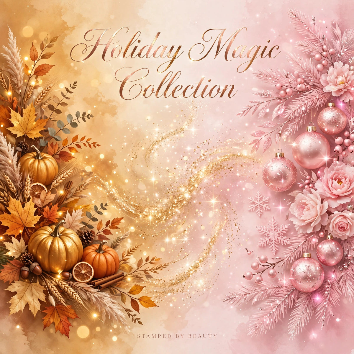 Holiday Magic Collection | Thanksgiving Gratitude Journal + Christmas Planner | Printable & Fillable Digital Bundle