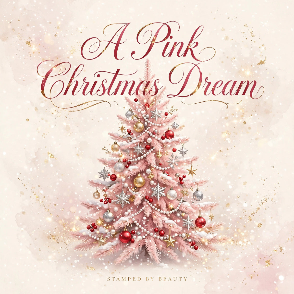 A Pink Christmas Dream | Fillable Christmas Planner, Holiday Budget & Gift Tracker + 3 Pink Wall Art Prints